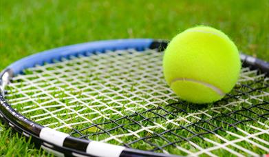 Tennis Racquet and Ball