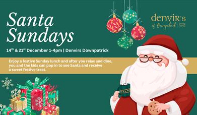 Poster of Santa for Santa Sundays