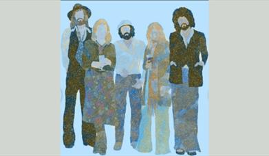 Illustration of the five piece band Fleetwood Mac. A Tribute band performing 'Songs In The Key Of Fleetwood Mac' at Down  Arts Centre on 21 March 2025