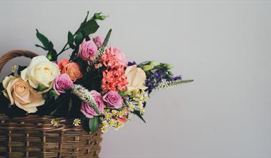 Basket of Flower, Summer Sips and Season Stems