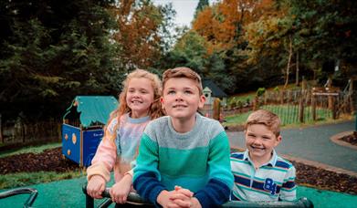 Children enjoying the adventure playpark at Slieve Gullion Forest Park.