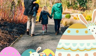 Family at easter fair