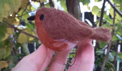 Robin felting workshop with Artist Jennifer Cunningham