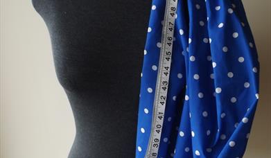 material on dress makers dummy