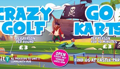 crazy golf and go karts
