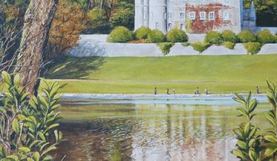 photo of Rosalind Murphy painting of the Castlewellan Castle