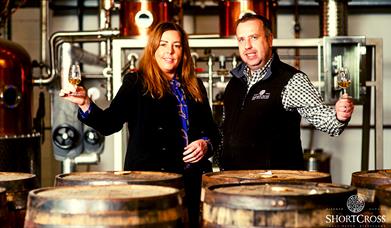 Image of two people on the Whiskey Discovery Tour.