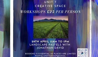 flyer of landscape pastel workshop