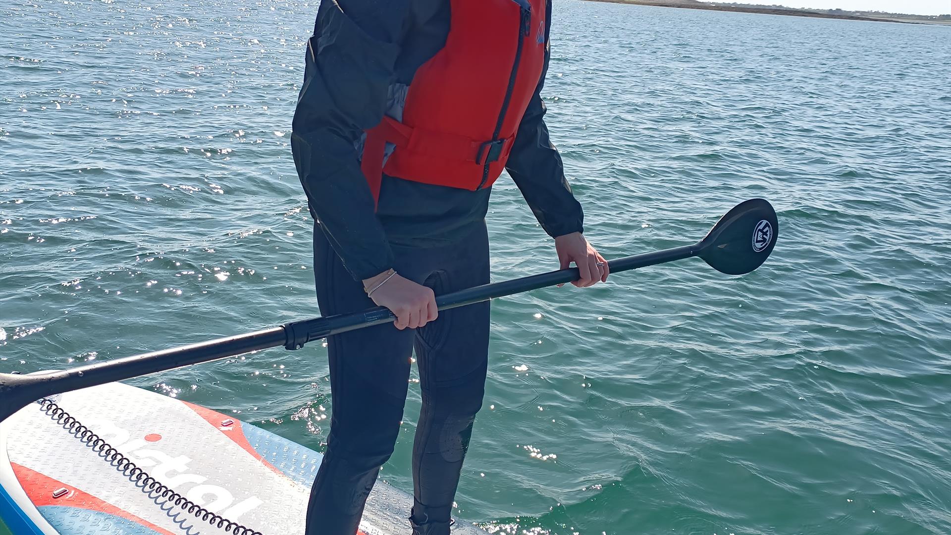 woman paddle boarding at castlewellan