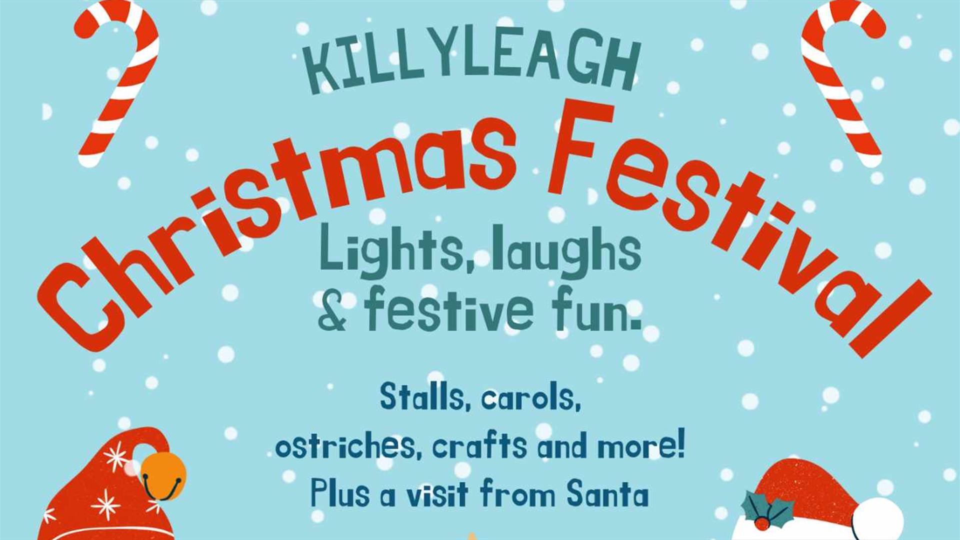 Killyleagh Community Association graphic promoting Christmas Lights Switch on 2025