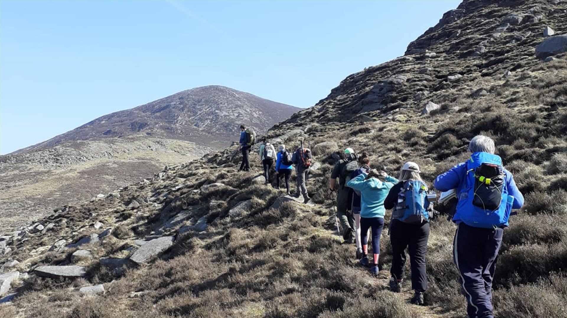 On the right trail, Mourne Mountains