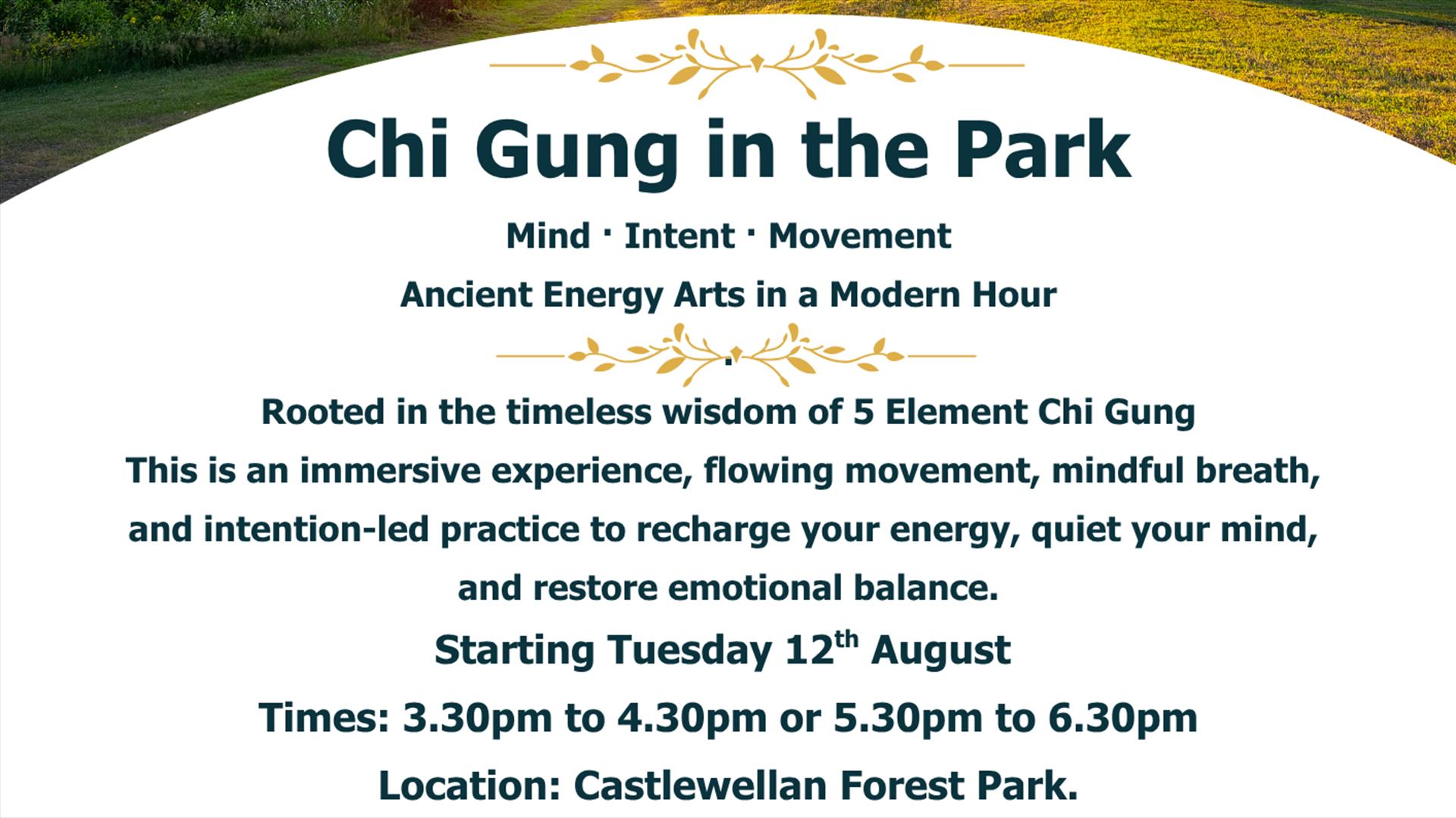 image of the park with information about the class