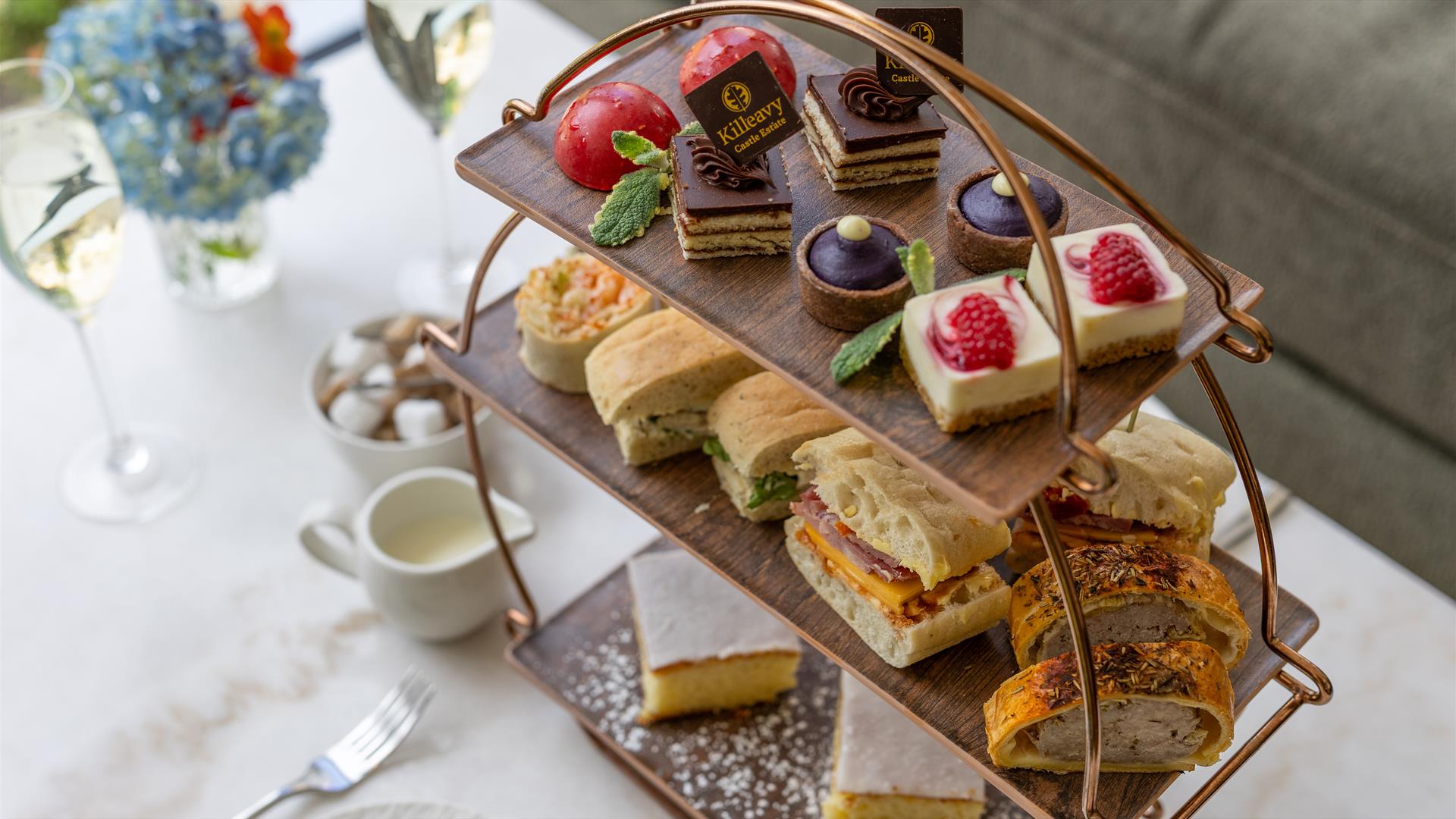 Afternoon tea at Killeavy Castle
