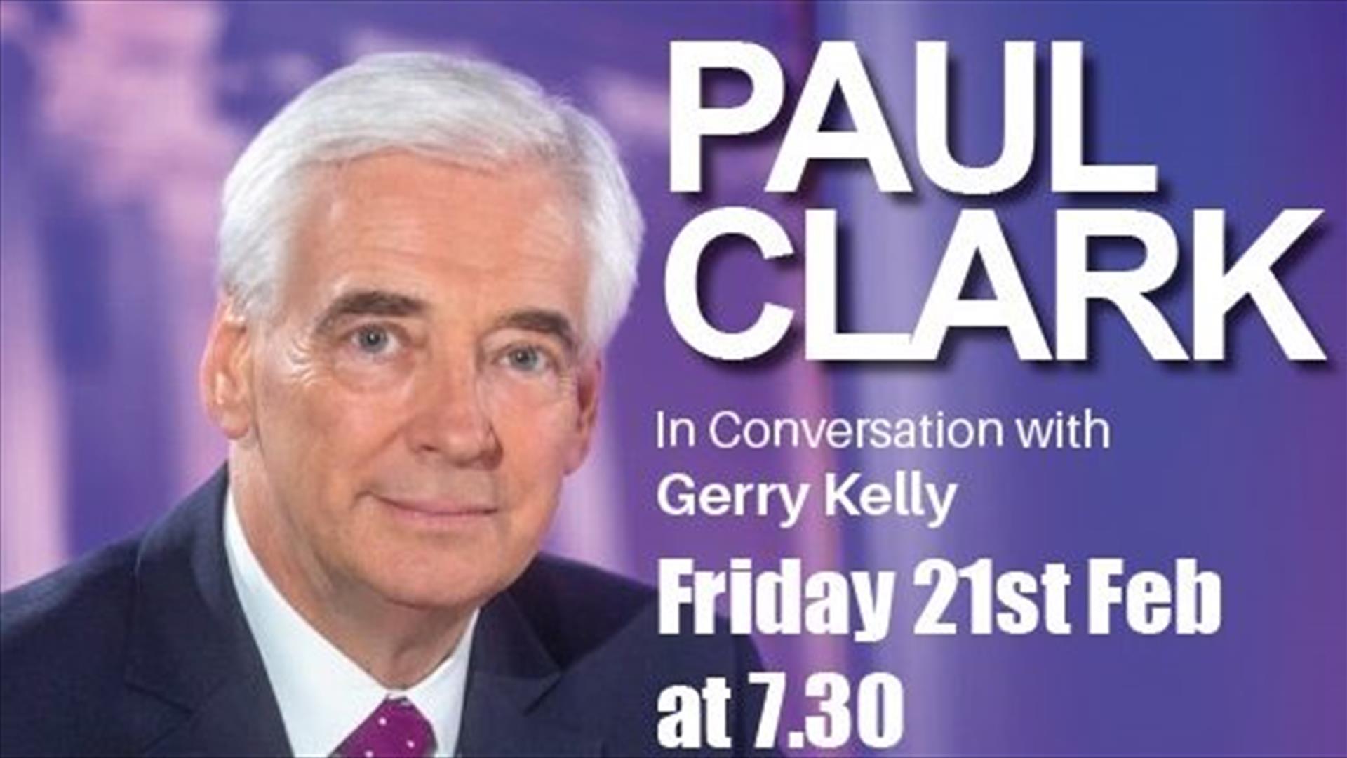 Poster of Gerry Kelly in Conversation with Paul Clark