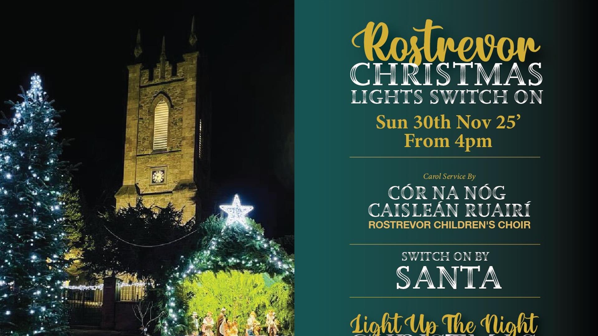 Poster for Rostrevor Christmas Light Switch on
