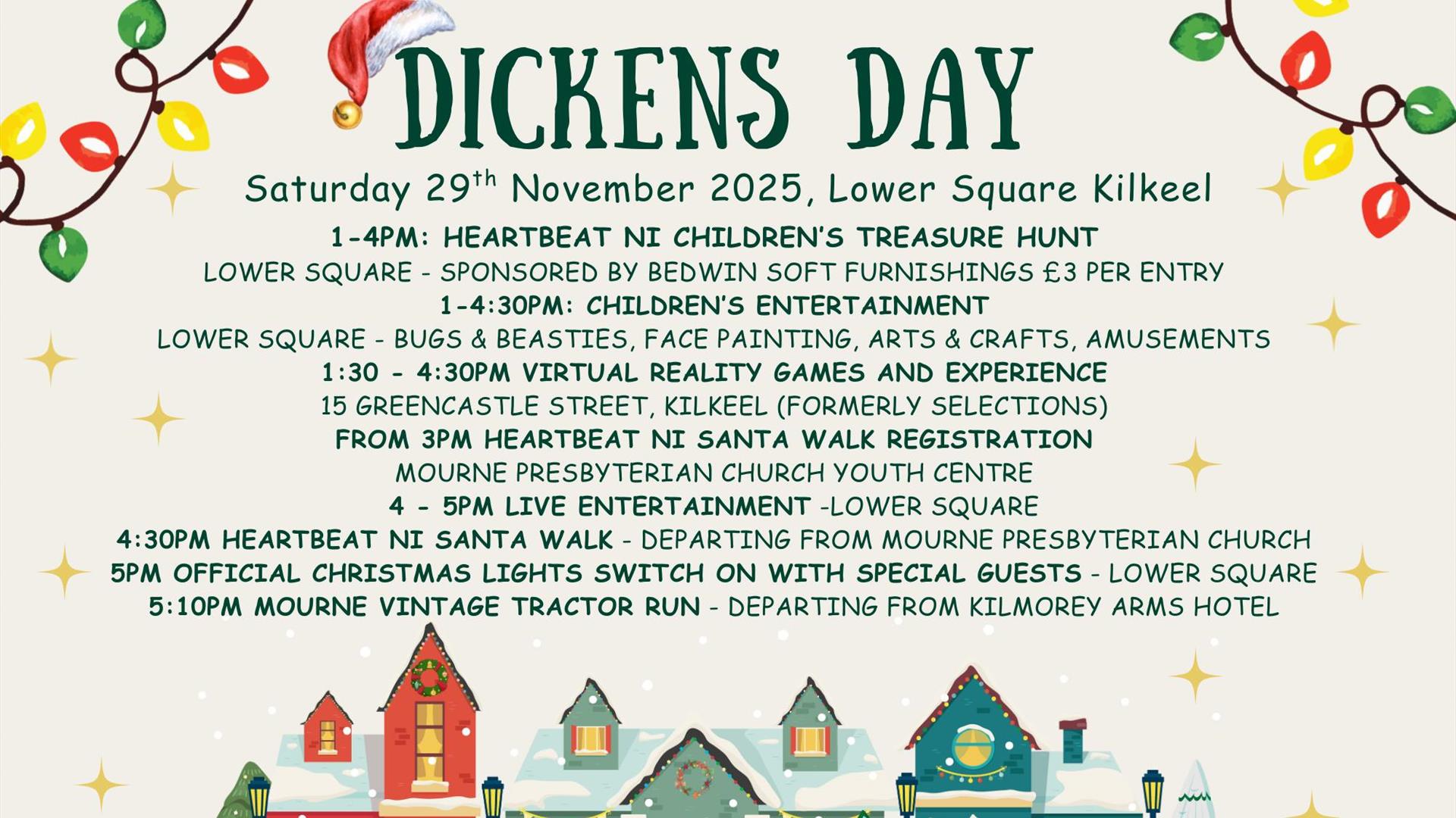 Schedule for the Dickens day celebrations 2025
