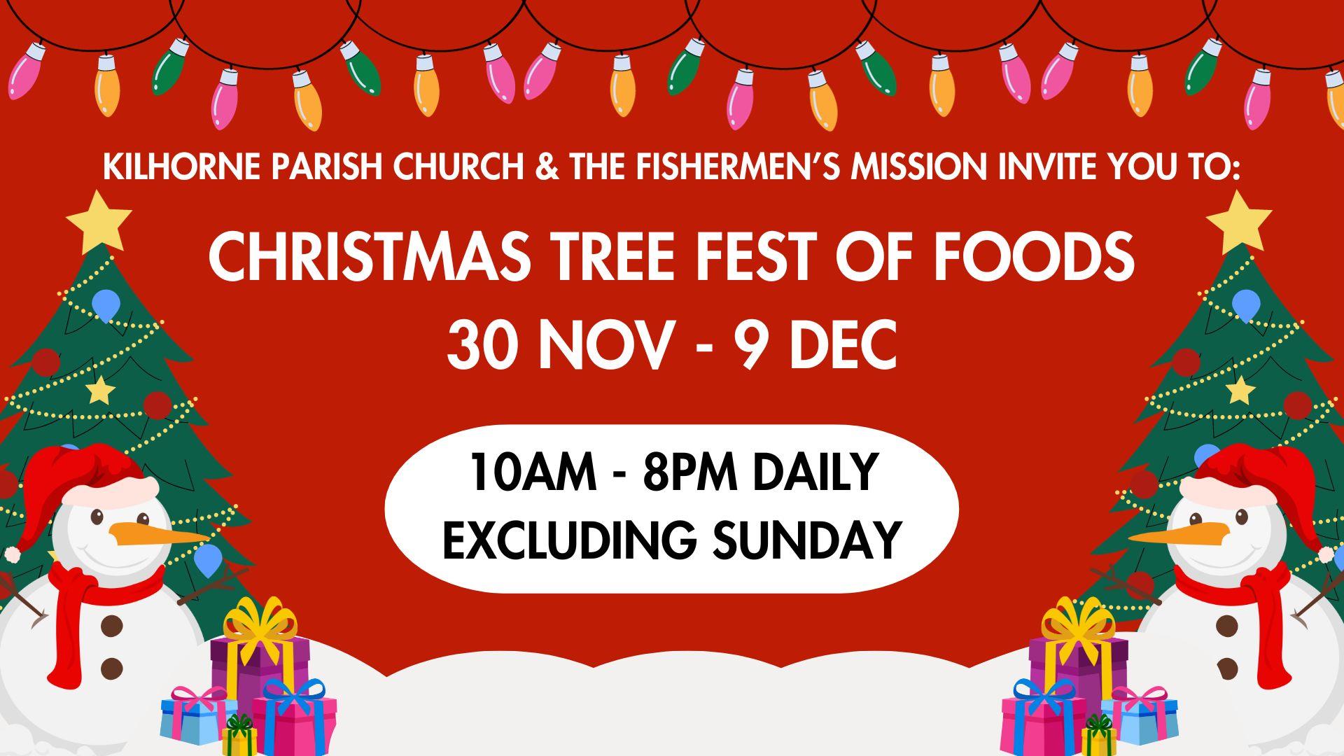 Christmas Tree Fest of Foods poster