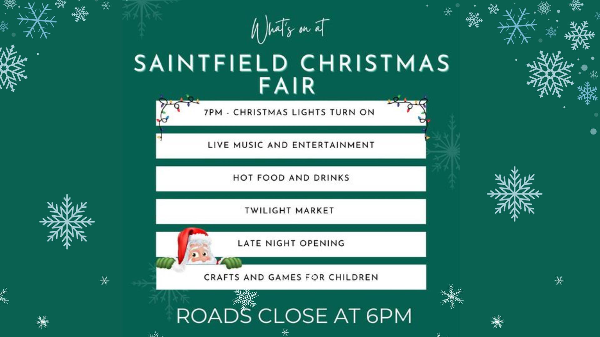 Saintfield Christmas lights switch on
