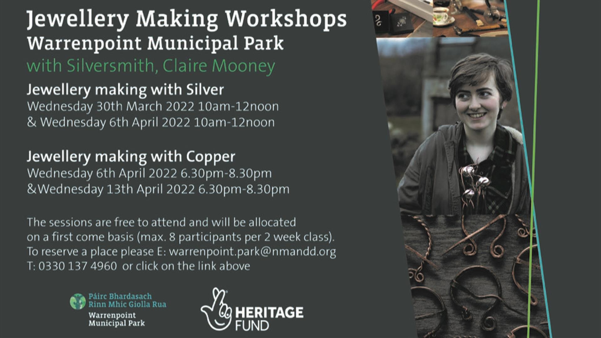 Jewellery making Warrenpoint Municipal Park