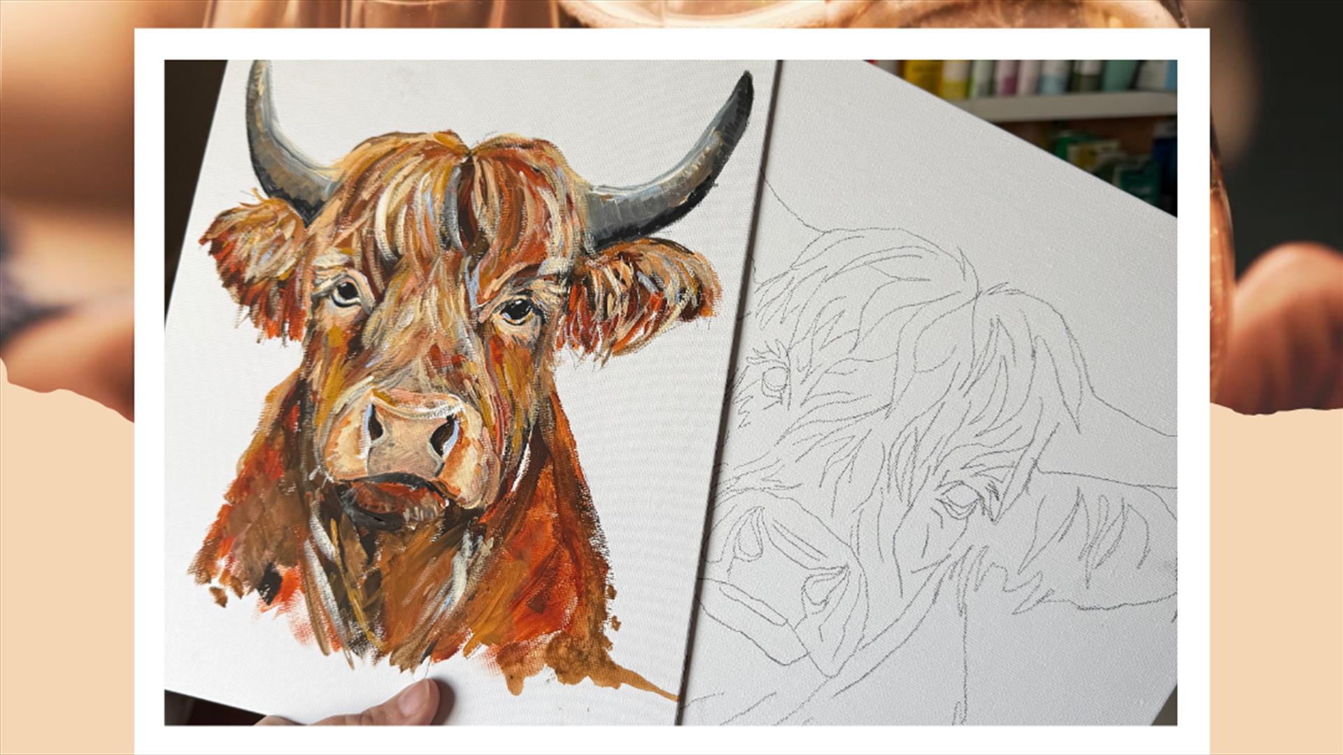 Poster advertising Painting Prosecco Pizza with Artist Laura Flynn