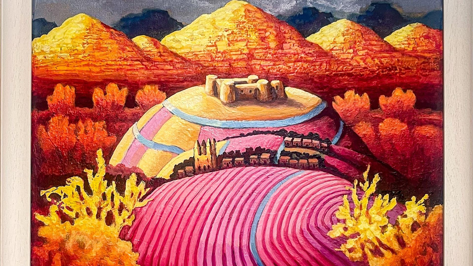 rolling pink hills