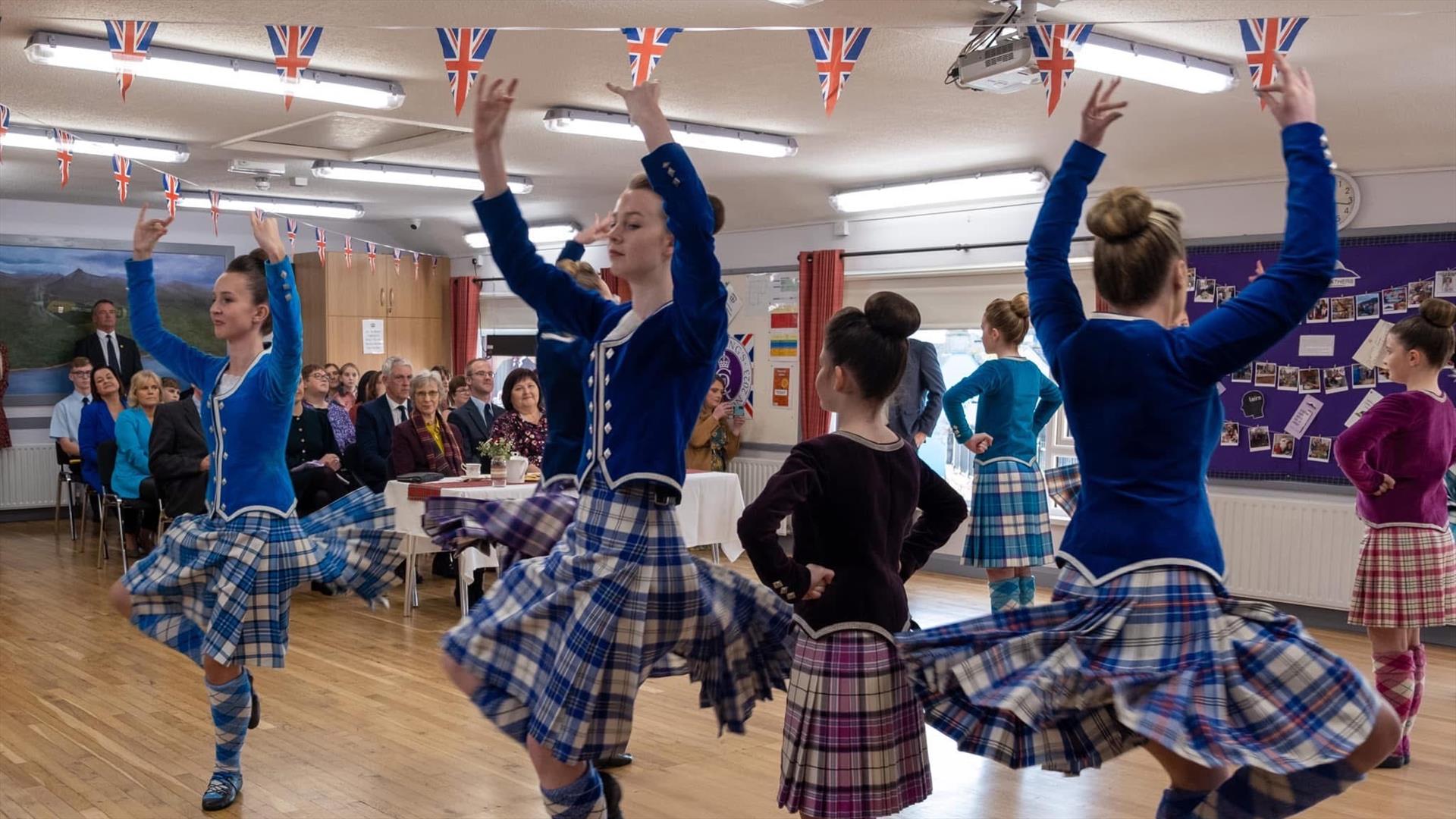 Highland dancers at Schomberg Society Kilkeel