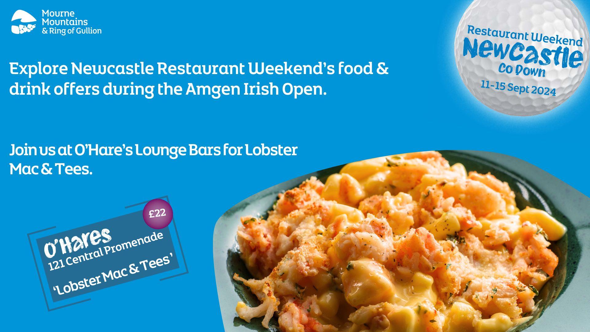 Lobster Mac & Tees at O'Hares Lounge Bar