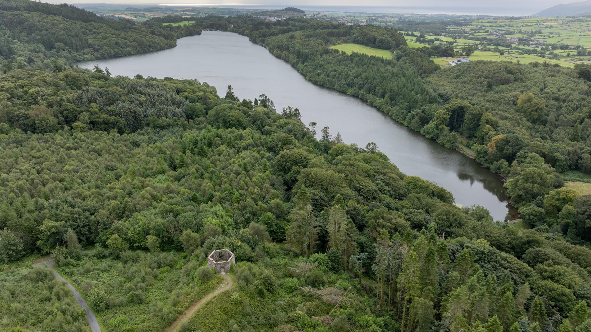 Aerial View of Castlewellan Forest Park