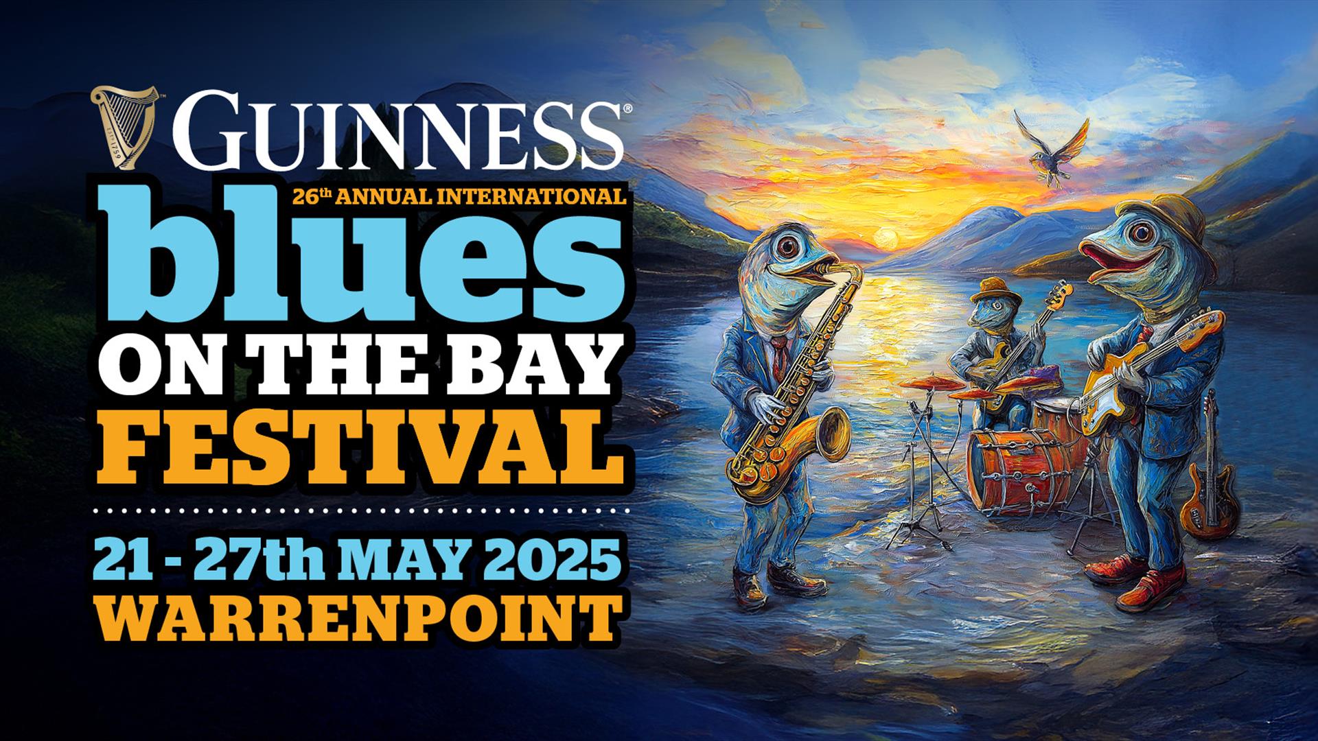 Blues on the bay festival poster