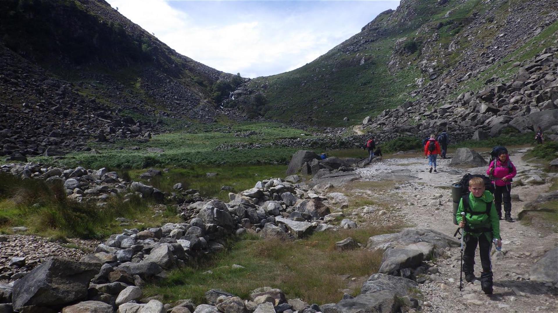 Walkers in the mountains