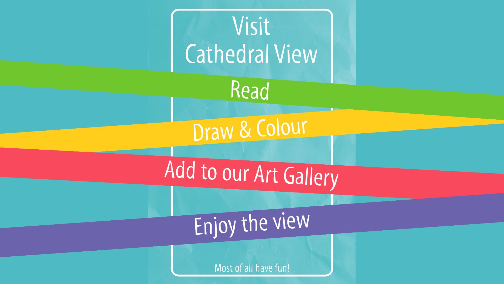 poster advertising Cathedral View Kids Zone