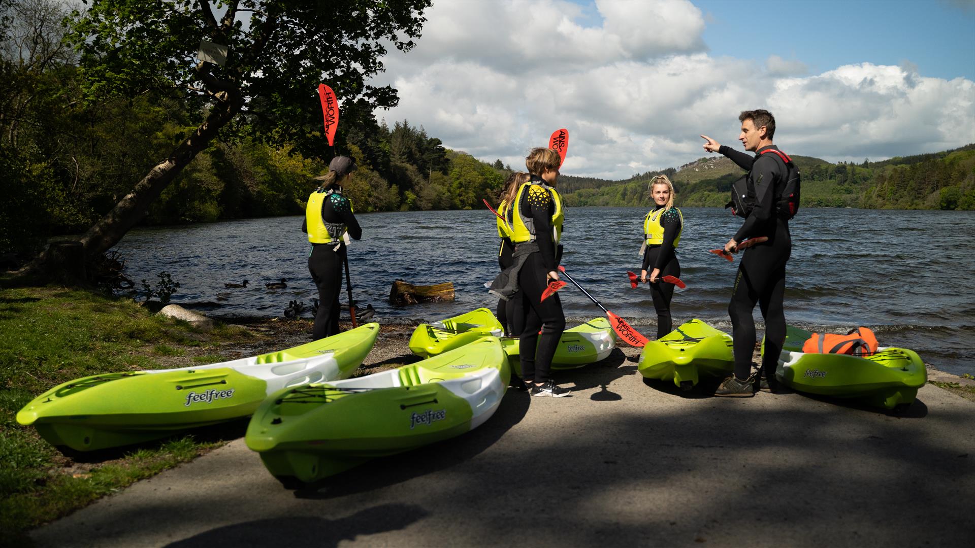 Kayaking Castlewellan Lake