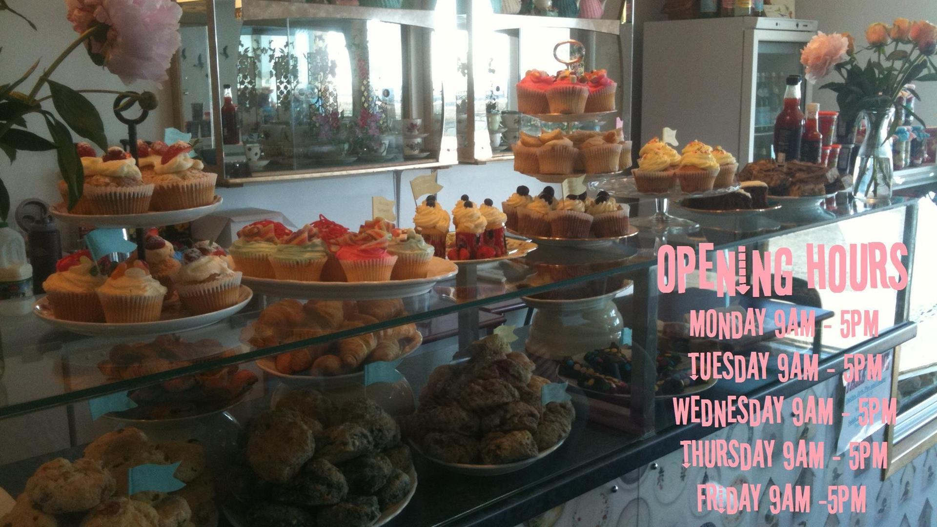 Interior counter with selection of pastries