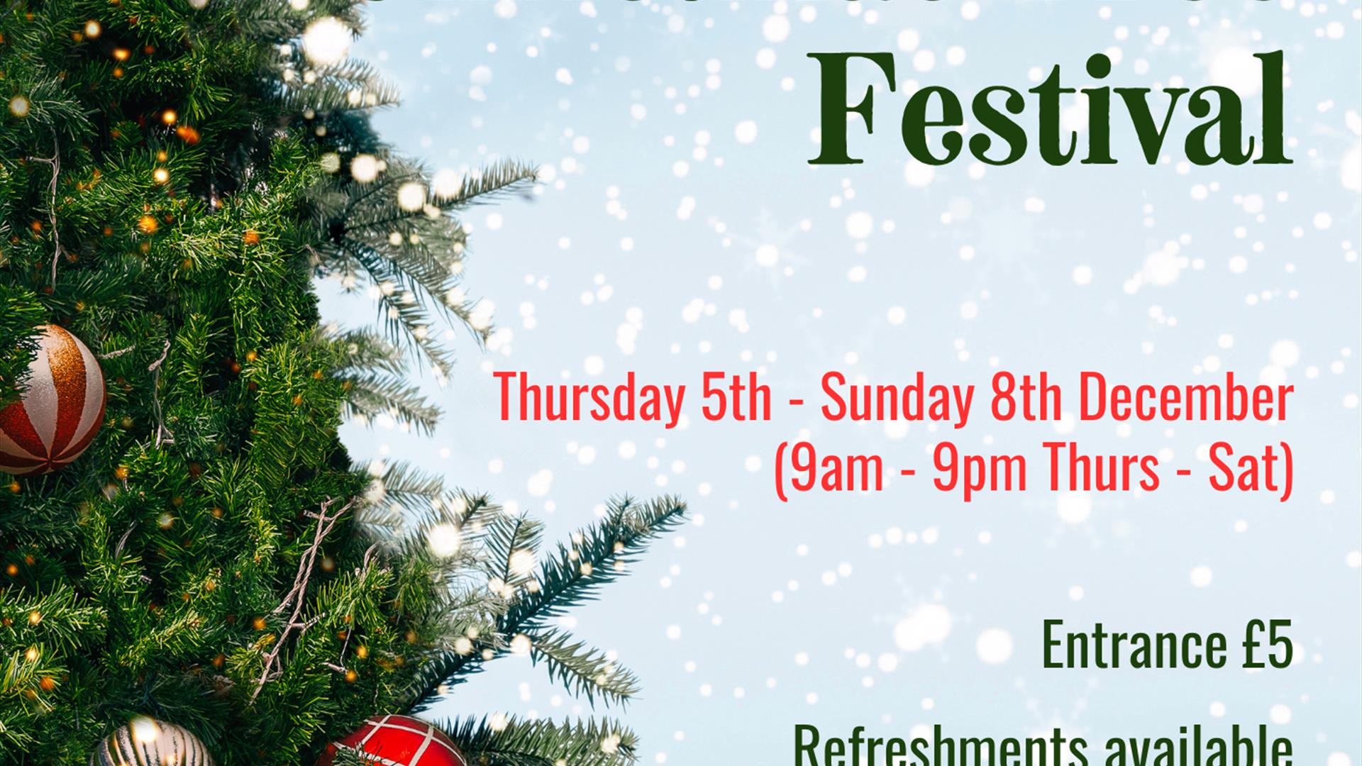 Christmas Tree Festival 5th -8th December with the Fishermen's Mission
