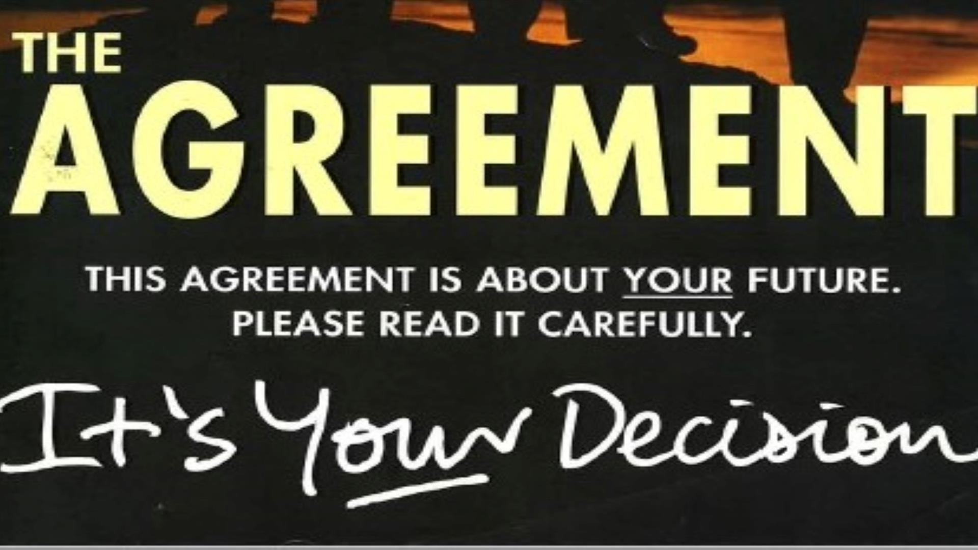 Cropped image showing the title of the Good Friday Agreement Booklet