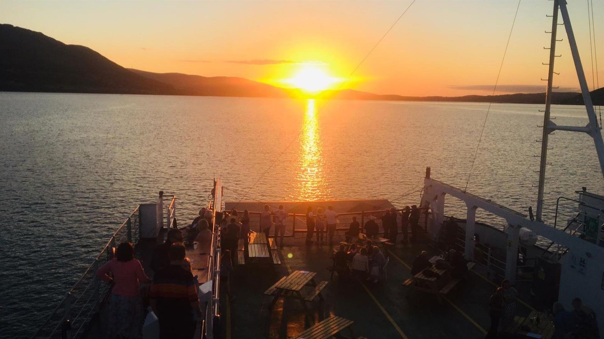 Ferry at Sunset on Carlingford Lough