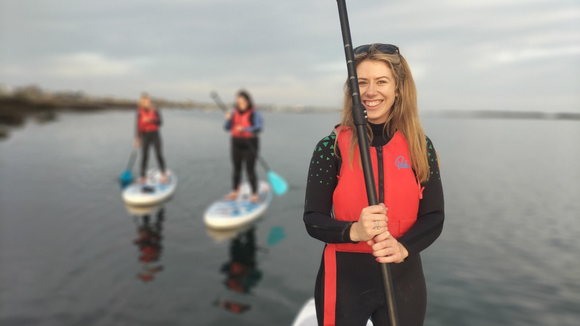 Big smiles on the Paddy's Day Paddle
