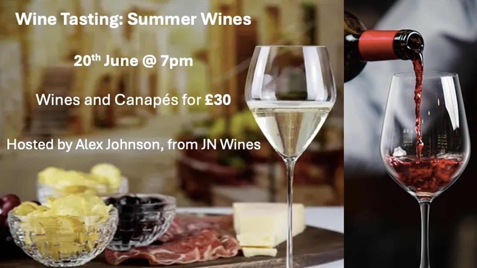 Wine Glasses and Canapes
