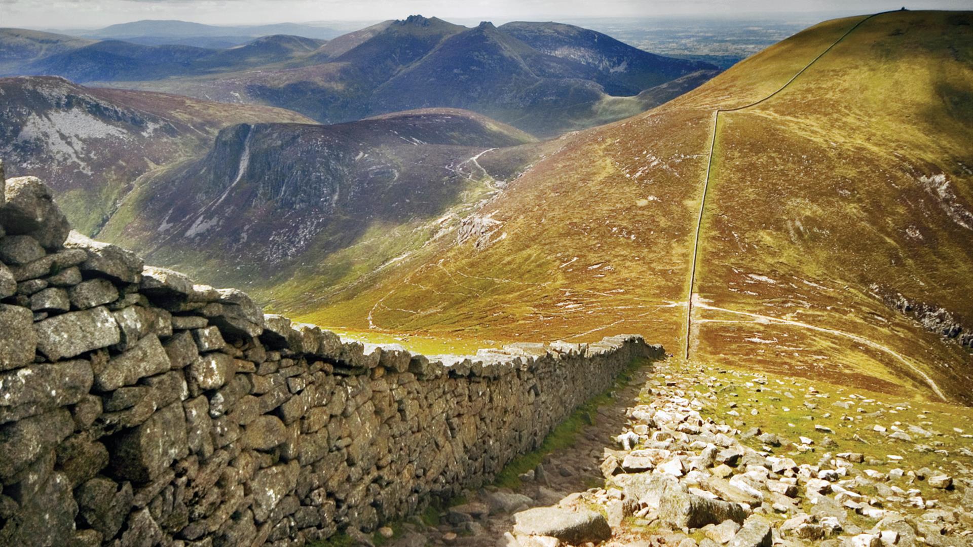 Mourne Wall in the Mourne Mountains