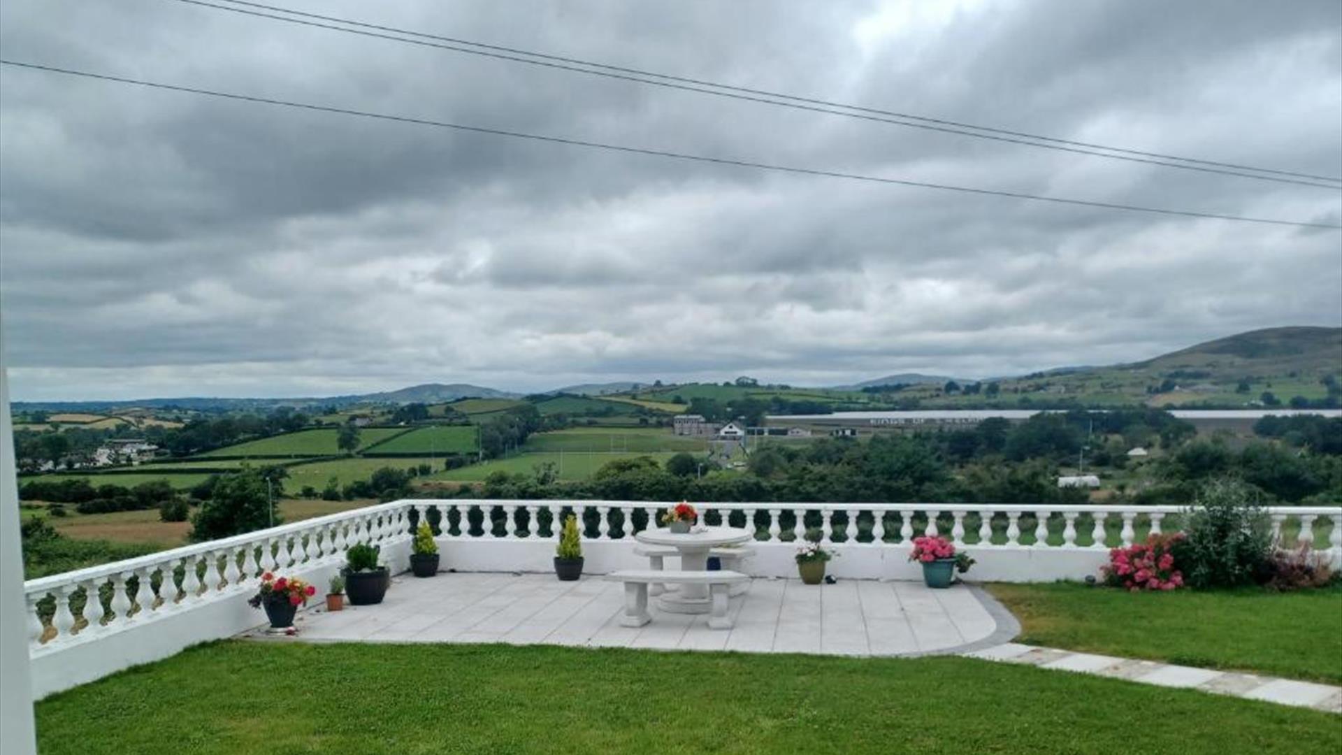 Garden patio area