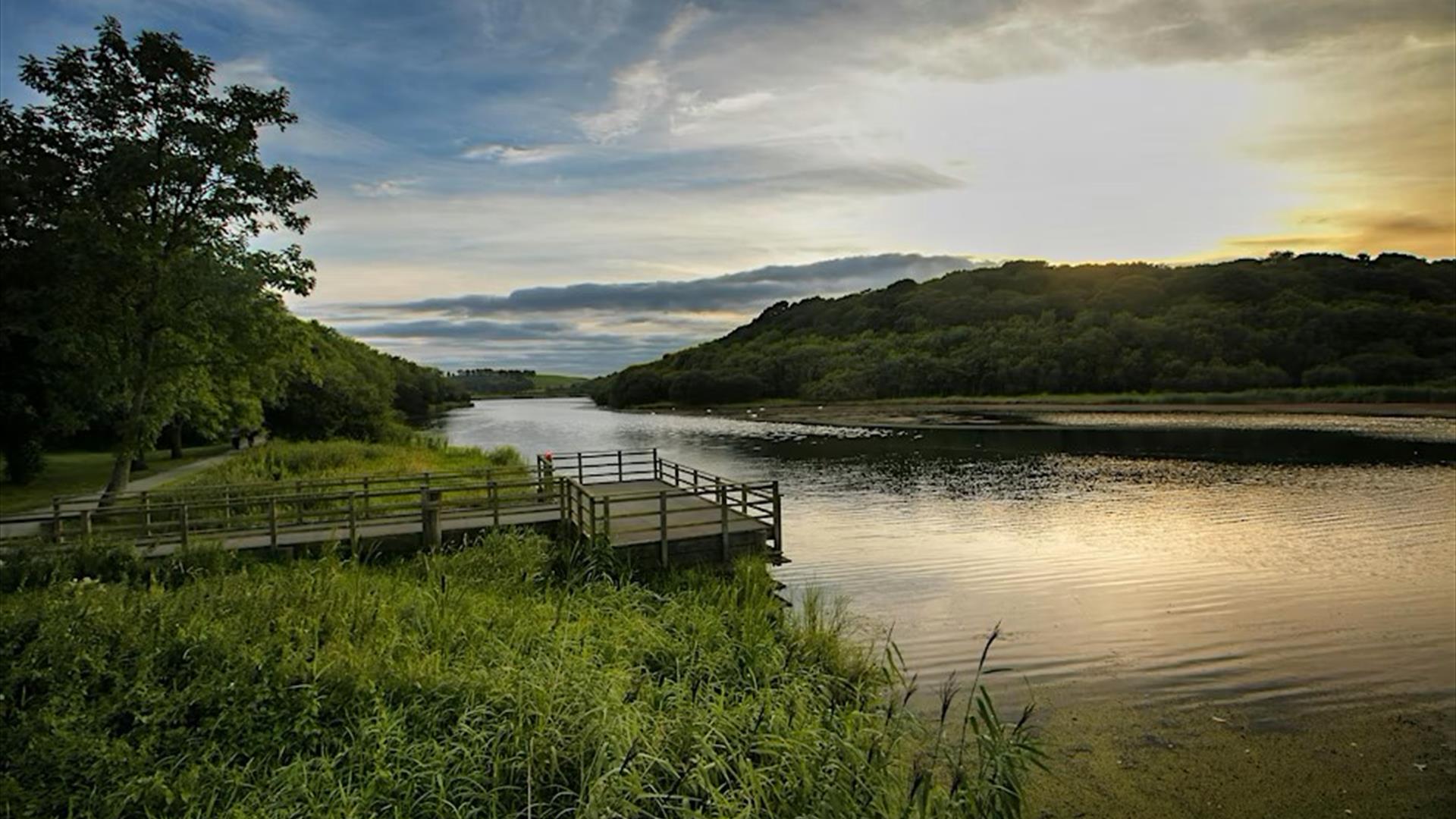 Quoile River view with platform
