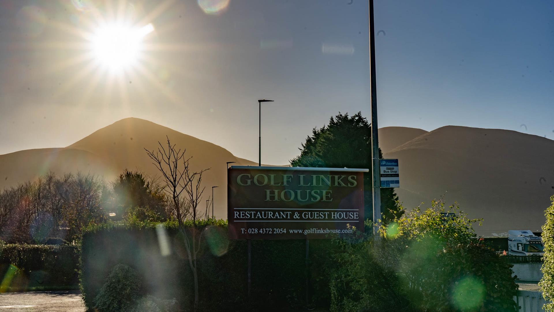 Golf Links House entrance sign