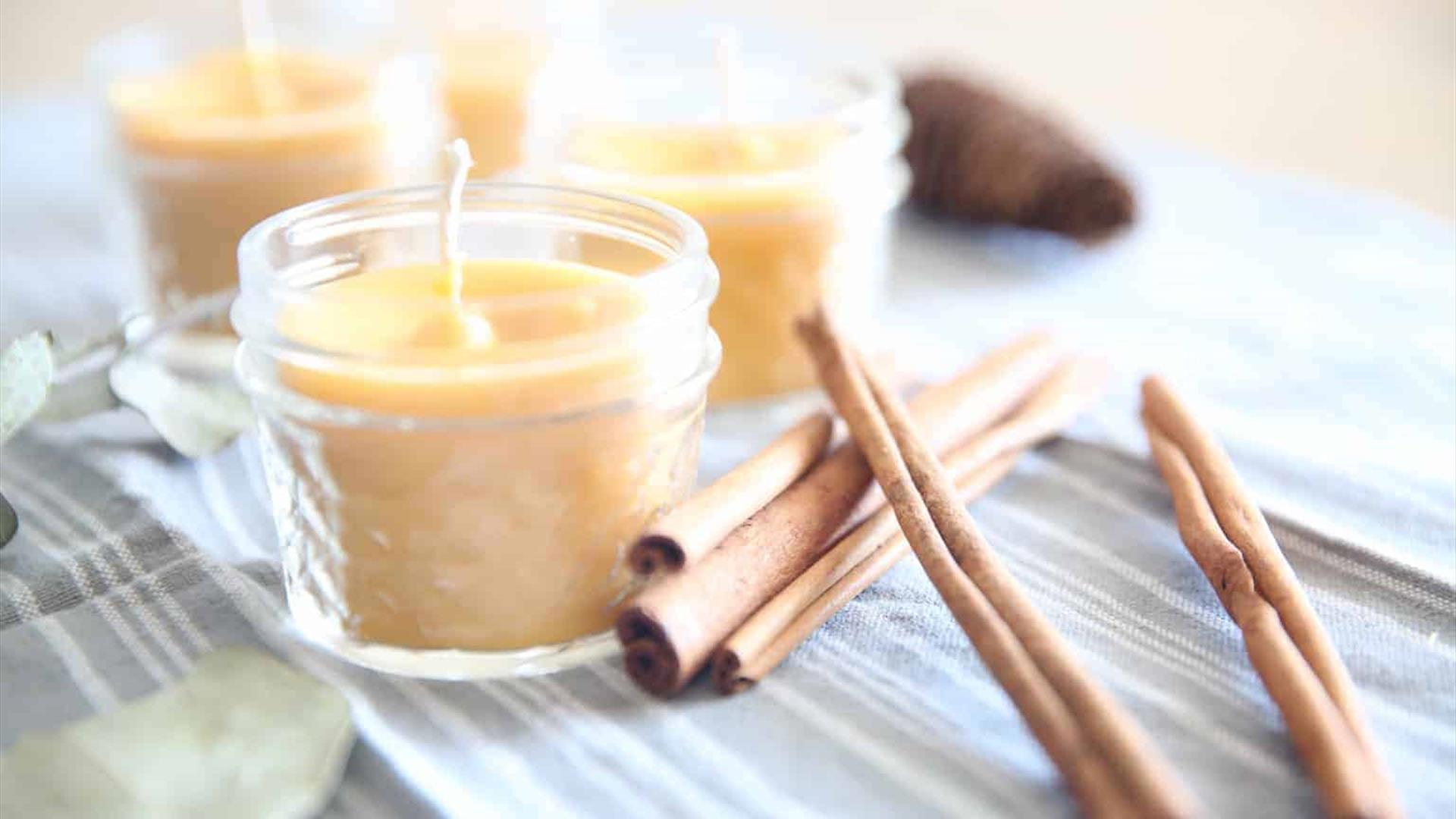 Beeswax Candle in Tealight Jar