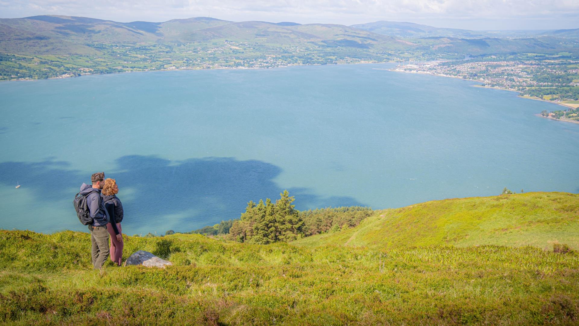 The Fallows Trail - view across Carlingford Lough from Rostrevor