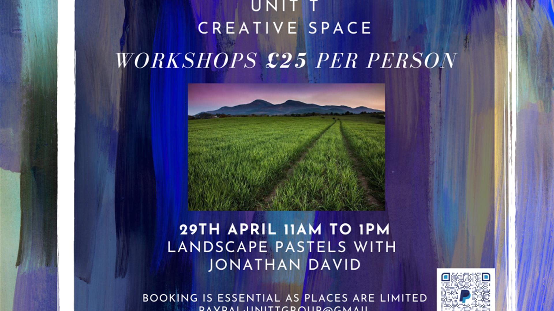 flyer of landscape pastel workshop