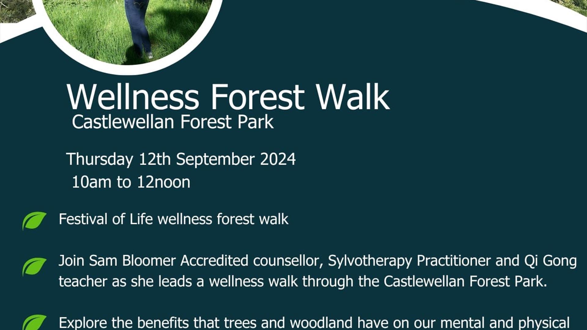 Wellness Forest Walk information poster