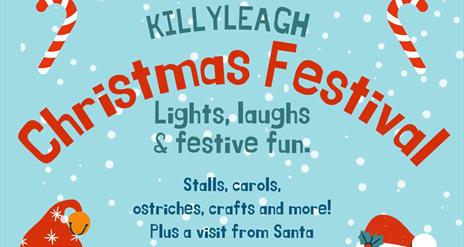 Killyleagh Community Association graphic promoting Christmas Lights Switch on 2025