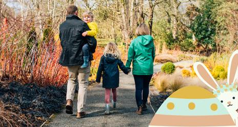 Family at easter fair