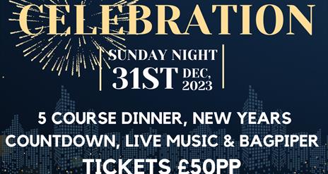 New Years Eve poster for Harbour House, Newcastle County Down