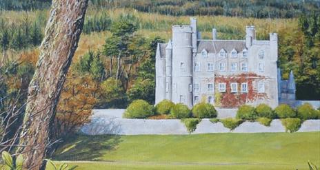 photo of Rosalind Murphy painting of the Castlewellan Castle